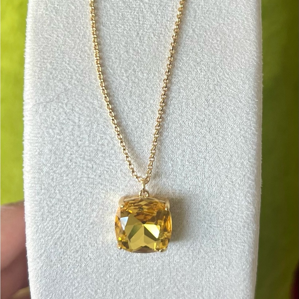 Tory Burch Gold Yellow Crystal